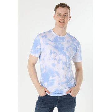 Tricou Cu Maneca Scurta De Barbati Albastru Comfort Fit