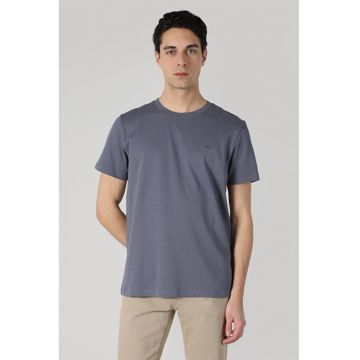 Tricou Cu Maneca Scurta De Barbati Albastru Regular Fit