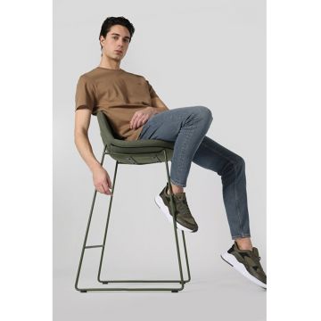 Tricou Cu Maneca Scurta De Barbati Maro Regular Fit CL1063413