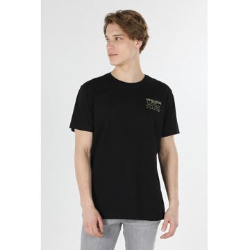 Tricou Cu Maneca Scurta De Barbati NegruComfort Fit