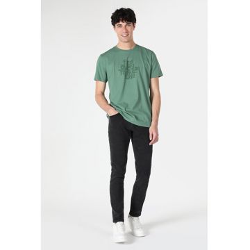 Tricou Cu Maneca Scurta De Barbati Verde Regular Fit find a way