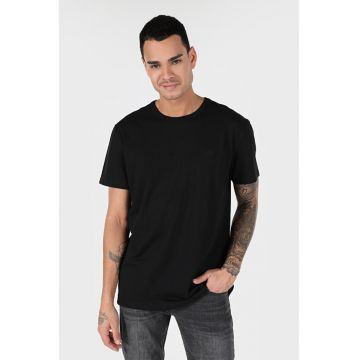 Tricou Cu Maneca Scurta De BarbatiNegru Comfort Fit