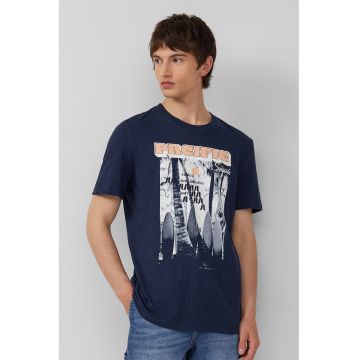 Tricou cu model grafic si imprimeu text