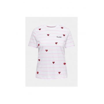 Tricou dama -  303603014 - Bumbac - L INTL - Alb