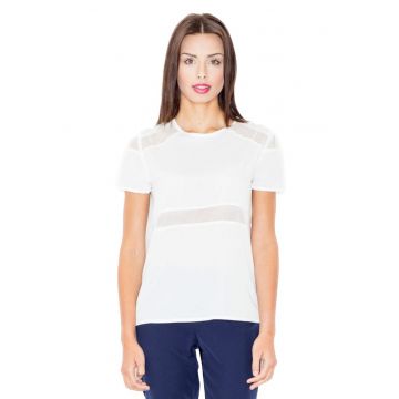 Tricou dama cu maneca scurta Isone M468 ecru