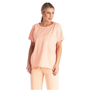Tricou dama M1164 -  Bumbac/Elastan - Portocaliu -
