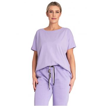 Tricou dama M1164 -  Bumbac/Elastan - Violet -