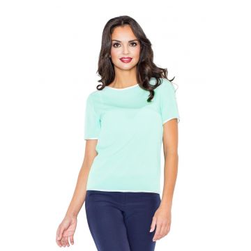 Tricou dama M1164 -  Bumbac/Nylon - Verde -