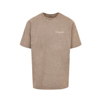 Tricou de bumbac cu aspect prespalat