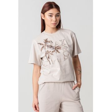Tricou de bumbac cu broderie Fernet