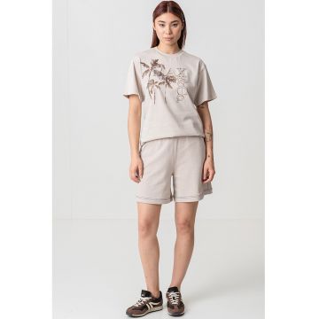 Tricou de bumbac cu broderie Fernet