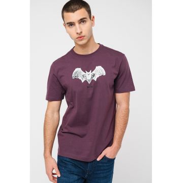 Tricou de bumbac cu imprimeu grafic