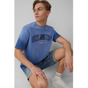 Tricou de bumbac cu imprimeu text