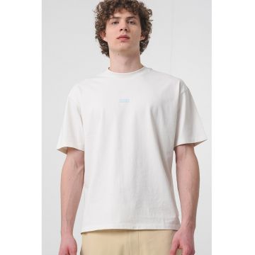 Tricou de bumbac cu logo Nalono