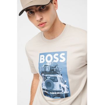 Tricou de bumbac cu model grafic