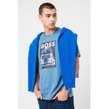 Tricou de bumbac cu model grafic