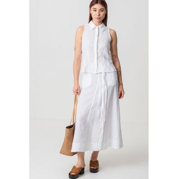 Tricou de in cu nasturi