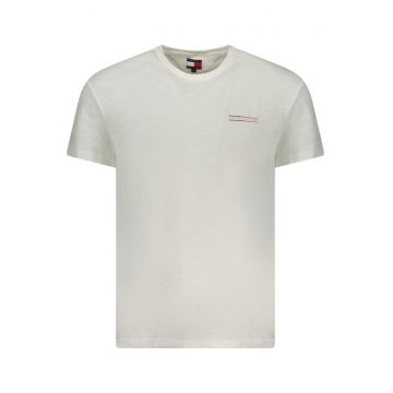 Tricou din bumbac barbati - cu mini imprimeu - Regular Fit - Alb -