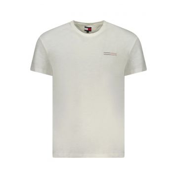 Tricou din bumbac barbati - cu mini imprimeu - Regular Fit - Alb -