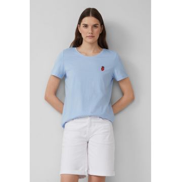 Tricou din bumbac cu decolteu rotund