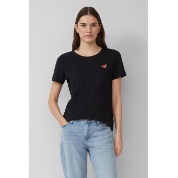 Tricou din bumbac cu decolteu rotund
