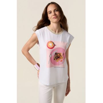 Tricou din bumbac cu impriemeu poza
