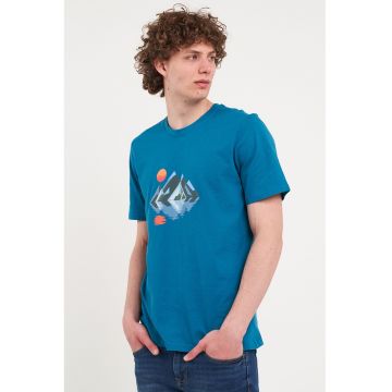 Tricou din bumbac cu imprimeu pe partea din fata