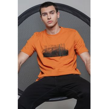 Tricou din bumbac cu model grafic Injungle