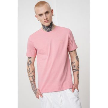 Tricou din bumbac cu aplicatie logo discreta Tales