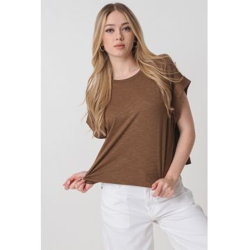 Tricou lejer din bumbac si modal