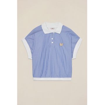 Tricou polo cu model in dungi