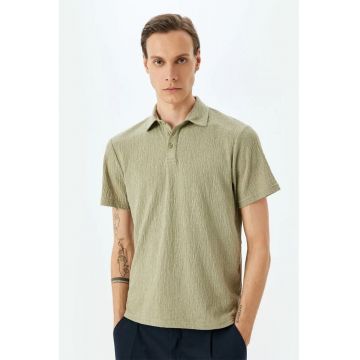 Tricou polo cu model texturat