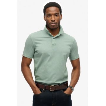 Tricou regular fit cu guler polo