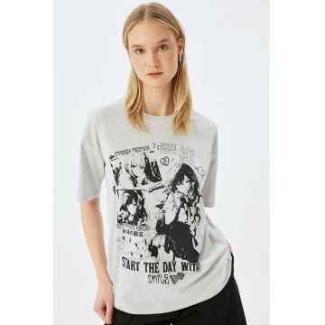 Tricou regular fit cu imprimeu