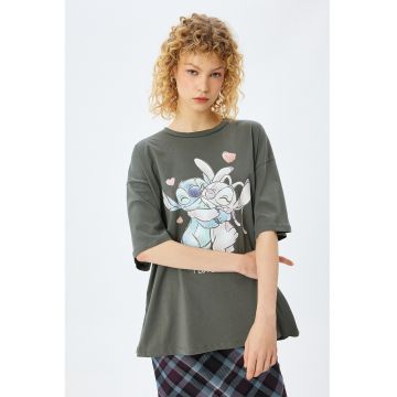 Tricou supradimensionat Lilo & Stitch