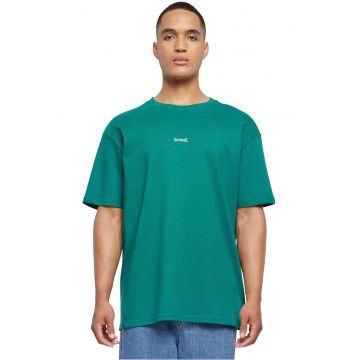 Tricou uni cu decolteu la baza gatului