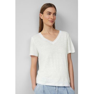 Tricou uni de in cu decolteu in V