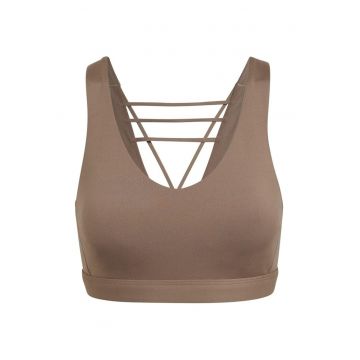 Bustiera sport  Coreflow Luxe -poliester/elastan - maro
