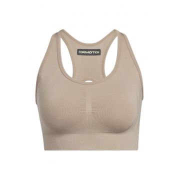Bustiera sport  Performance - suport mediu - poliamida/elastan - maro -