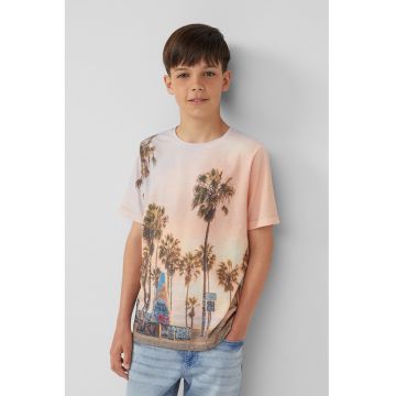 Camasa regular fit cu imprimeu tropical