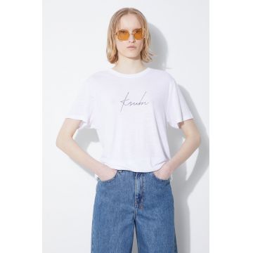 KSUBI tricou de in Script Klassic culoarea alb, WSP24TE002
