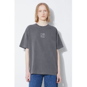 KSUBI tricou din bumbac Stacked Oh G Ss Tee Charcoal femei, culoarea gri, WSP24TE006
