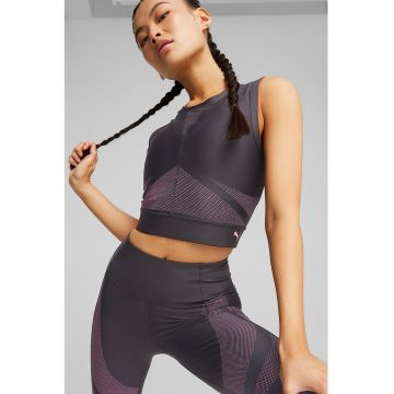 Top crop elastic pentru fitness Eversculpt dryCELL