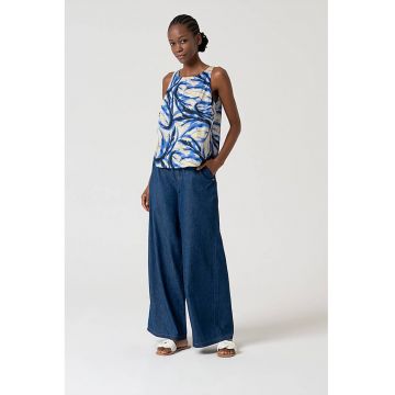 Top de bumbac cu model