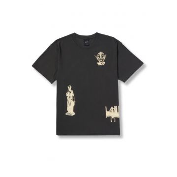 Tricou barbati  bumbac - imprimeu - gri
