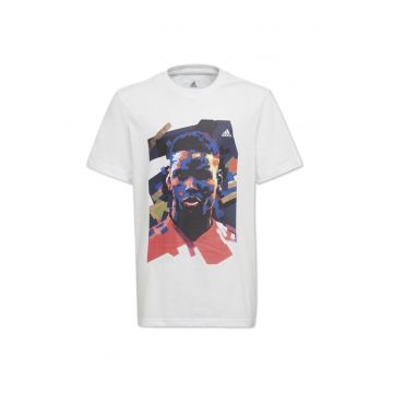 Tricou copii -  imprimeu - alb - bumbac -