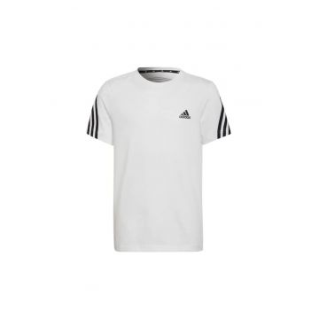 Tricou copii -  logo - alb - bumbac -