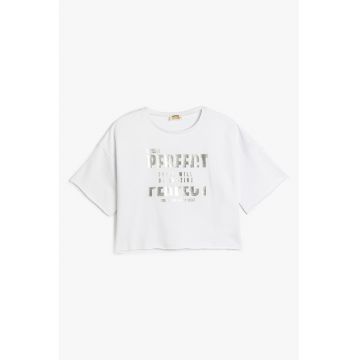 Tricou crop de bumbac