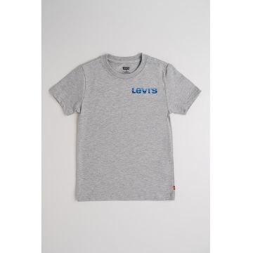 Tricou cu decolteu la baza gatului - cu logo pe spate
