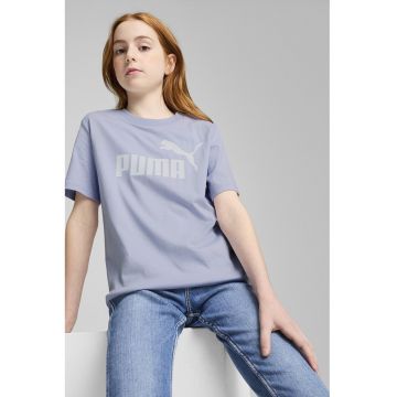 Tricou cu decolteu la baza gatului si imprimeu logo